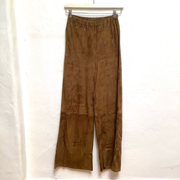 MAXFIELD PARRISH SUEDE PANT SMALL WIDE LEG - Picture 1 of 3